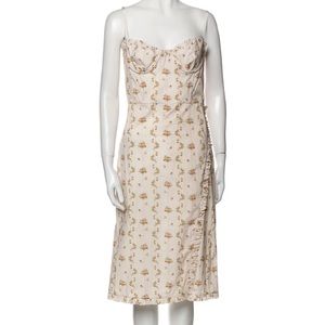 Brock Collection Strapless Midi Dress